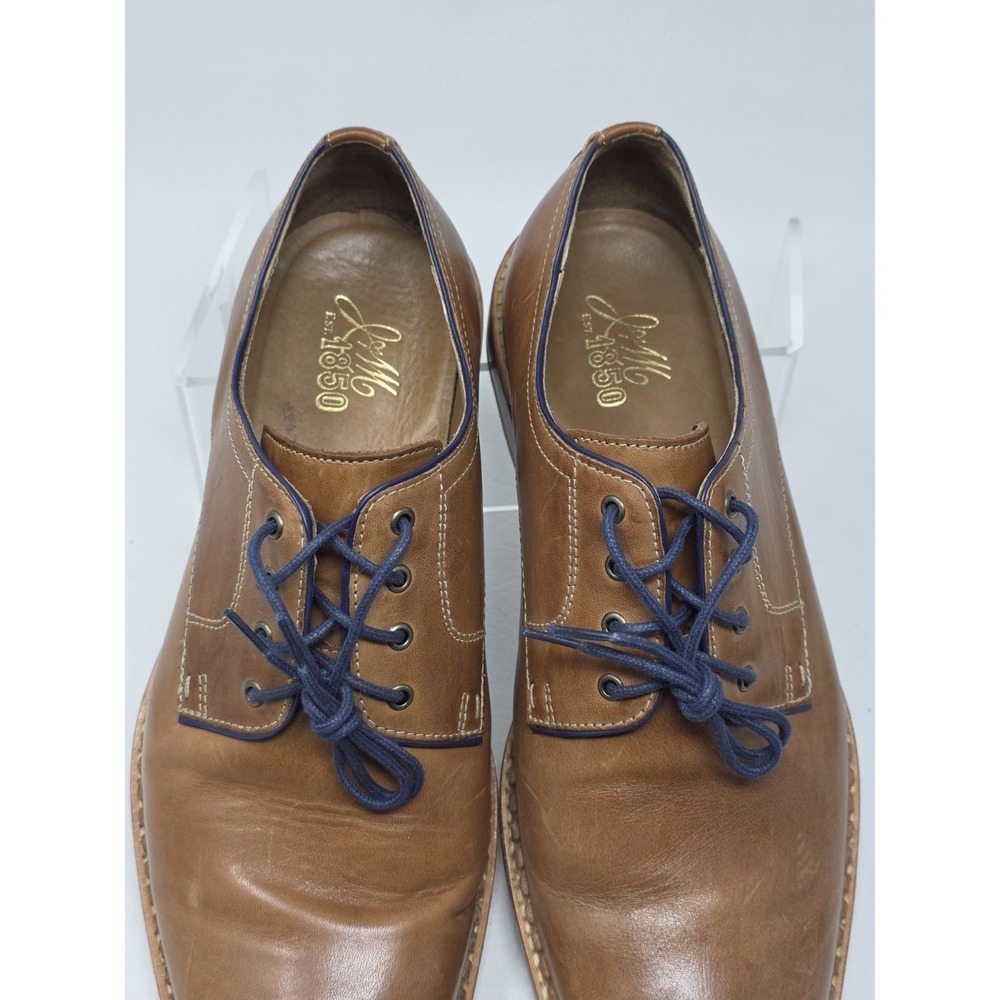 Johnston & Murphy Shoes Mens Size 10.5M Brown Leather Plain Toe Derby 27-1180 - Picture 10 of 11